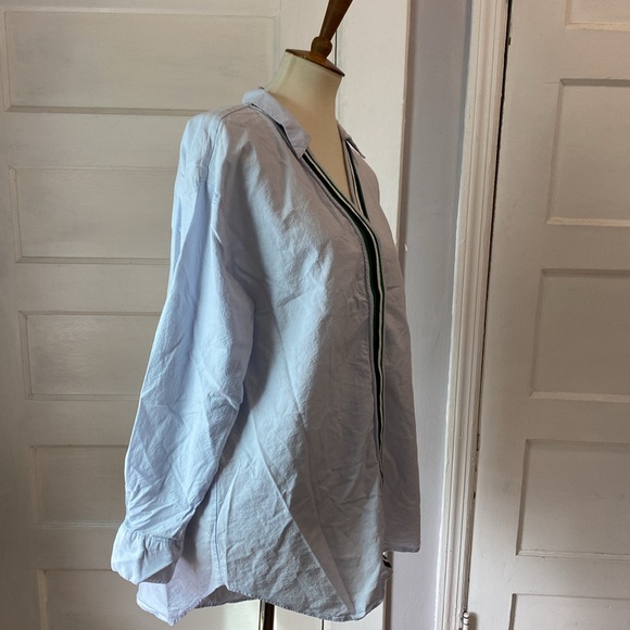 Zara Flowy Button Front Shirt, Size L - Picture 9 of 17